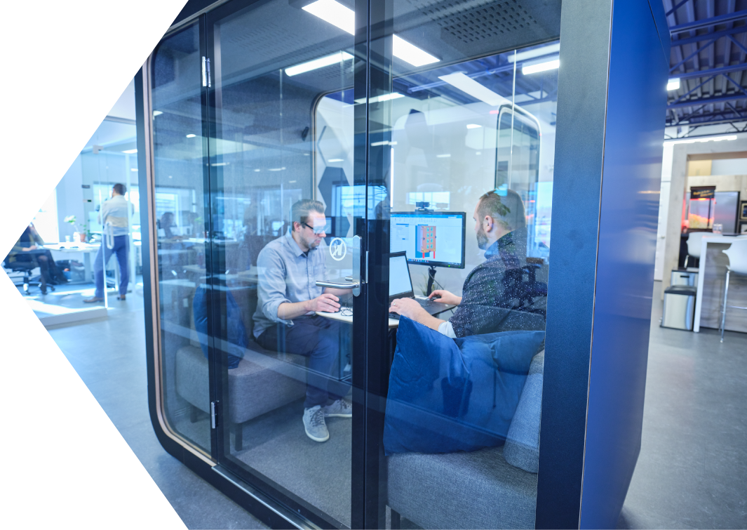 pod insonorisé pour les réunions d'équipe