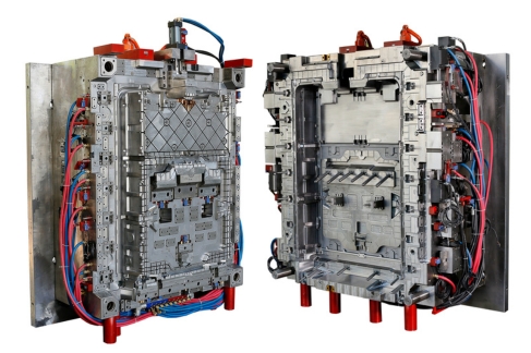 Powersport boat rear deck core and cavity